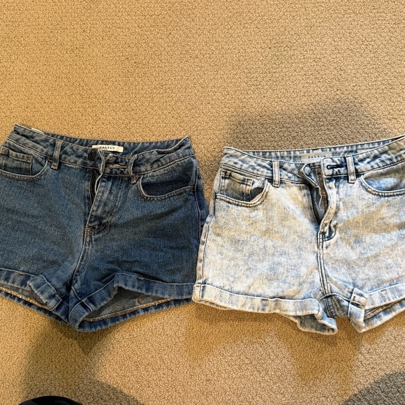 PacSun Size 24 Denim "Mom Shorts" - 2 pairs - Picture 1 of 16